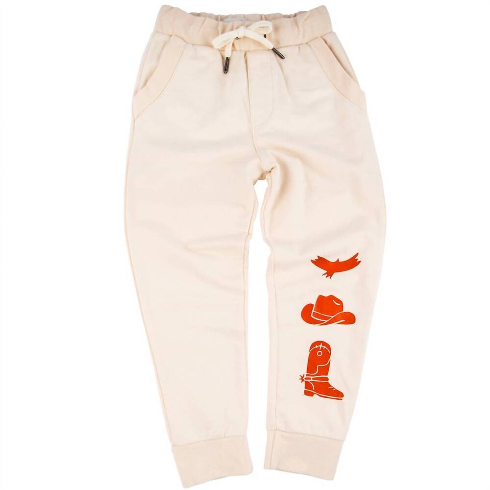 NEW MIKI MIETTE boy's ziggy jogger pants in wild horses